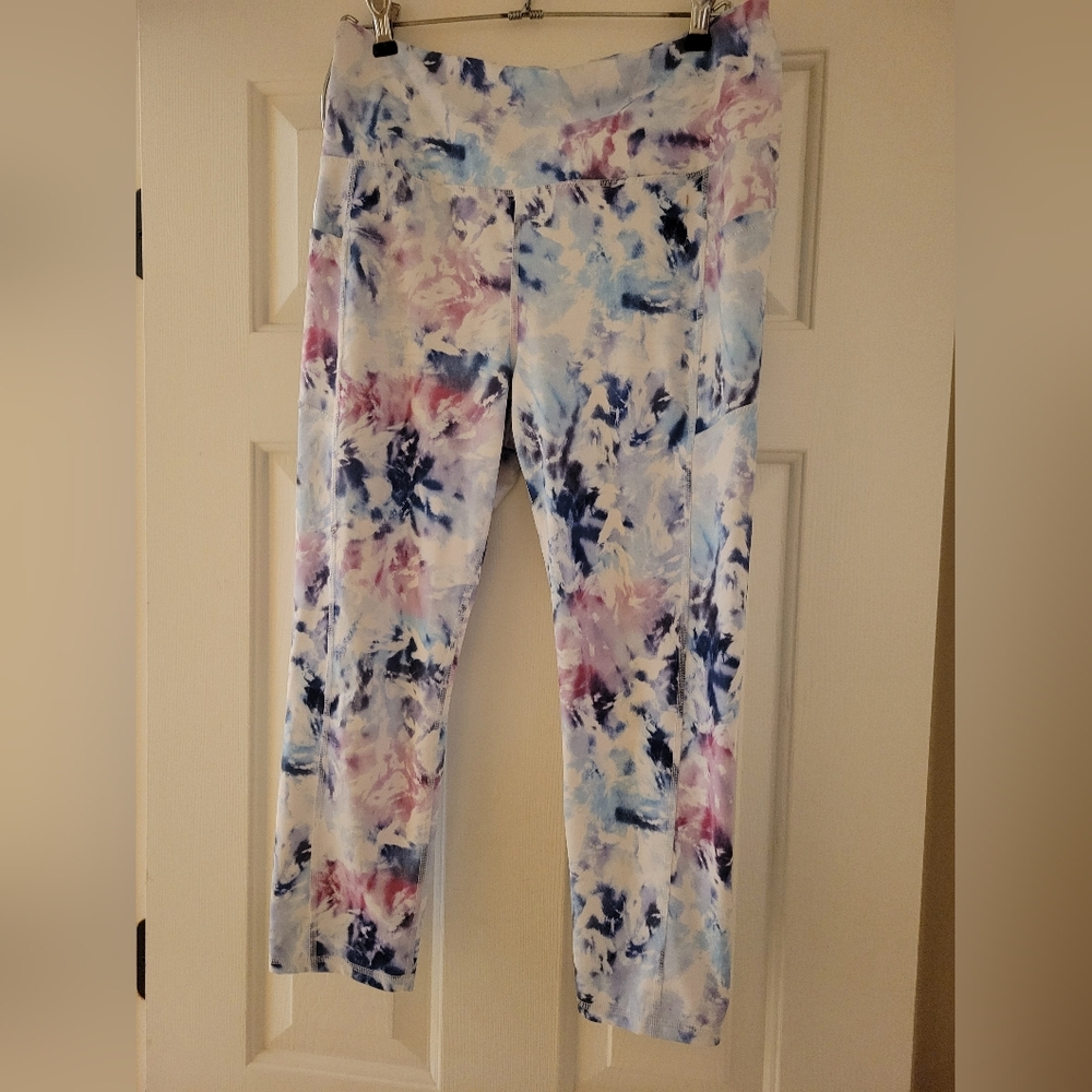 Gaiam Pastel Swirl Leggings Size L